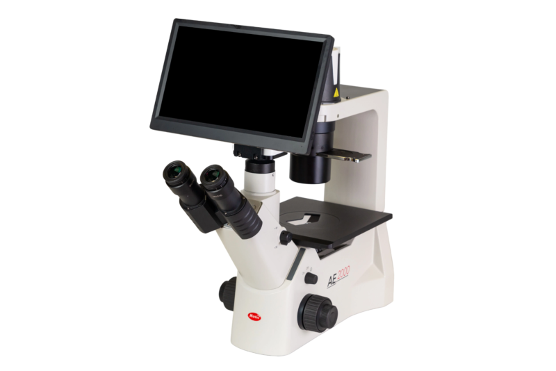 Motic AE2000 Trinocular Inverted Microscope LED + BMH4000X Camera Bundle 1100501700013 