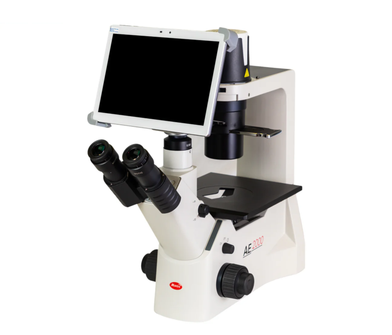 Motic AE2000 Trinocular Inverted Microscope LED + BTI10 Camera Bundle 1100501700021