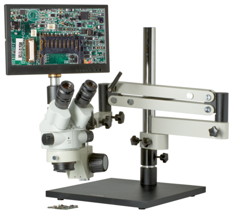 Omano CX3-2300S-V7 Zoom Stereo Microscope Inspection System 7.5X-45X