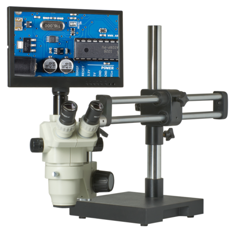 Omano CX3-OM99-V15 Zoom Stereo Microscope Inspection System 6.5x-45x