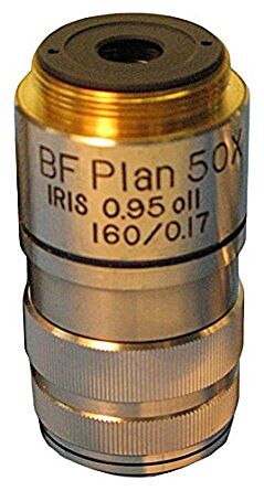 Meiji MA811 BF Semi Plan achromat objective 50X