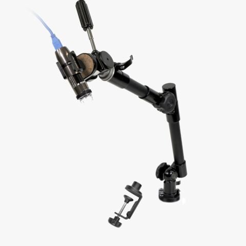 Dino-lite MS53B 3-Point Articulating Arm with Tripod Mount & C-Clamp Base