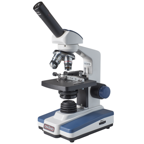 Omano OM118-M4 Student Monocular Compound Microscope 40X-1000X