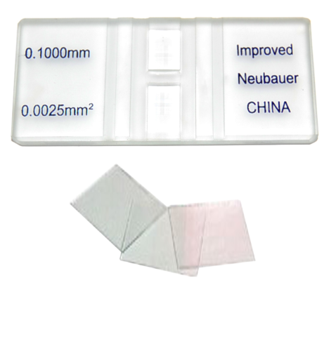 Omano Hemacytometer Cover Slips Plain Glass with 3 Slips