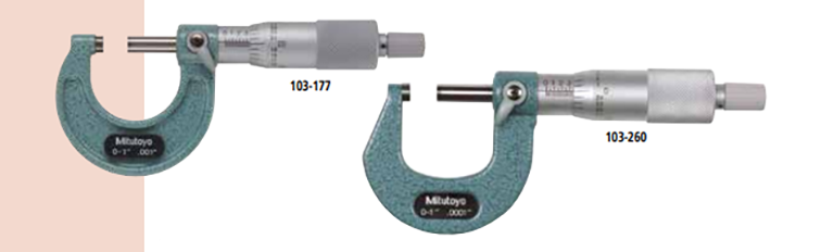 Mitutoyo Outside Micrometer Series 103 Series 103 Inch