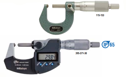 Mitutoyo Spherical Face Micrometers