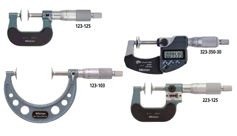 Mitutoyo Disk Micrometers - Series 323, 223, 123