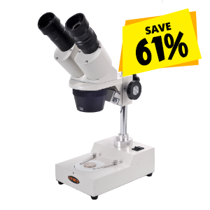 OM-124-1LP 20X / 40X Student Stereo Microscope