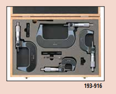 Mitutoyo Digital Outside Micrometers - Series 193 Set